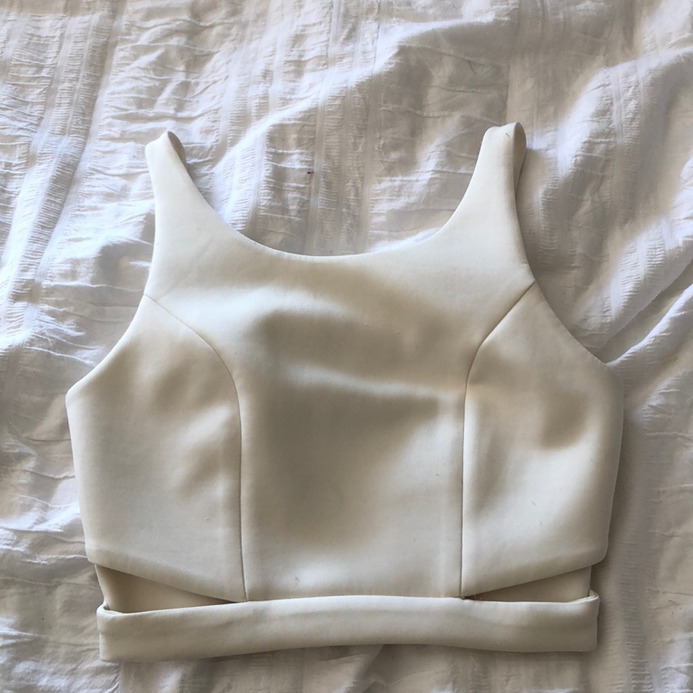 Forever 21 cream crop top